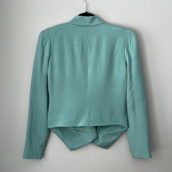 Rebecca Minkoff Becky Blazer in Neptune Green Women’s Size 4 MSRP $368 - Picture 2 of 11